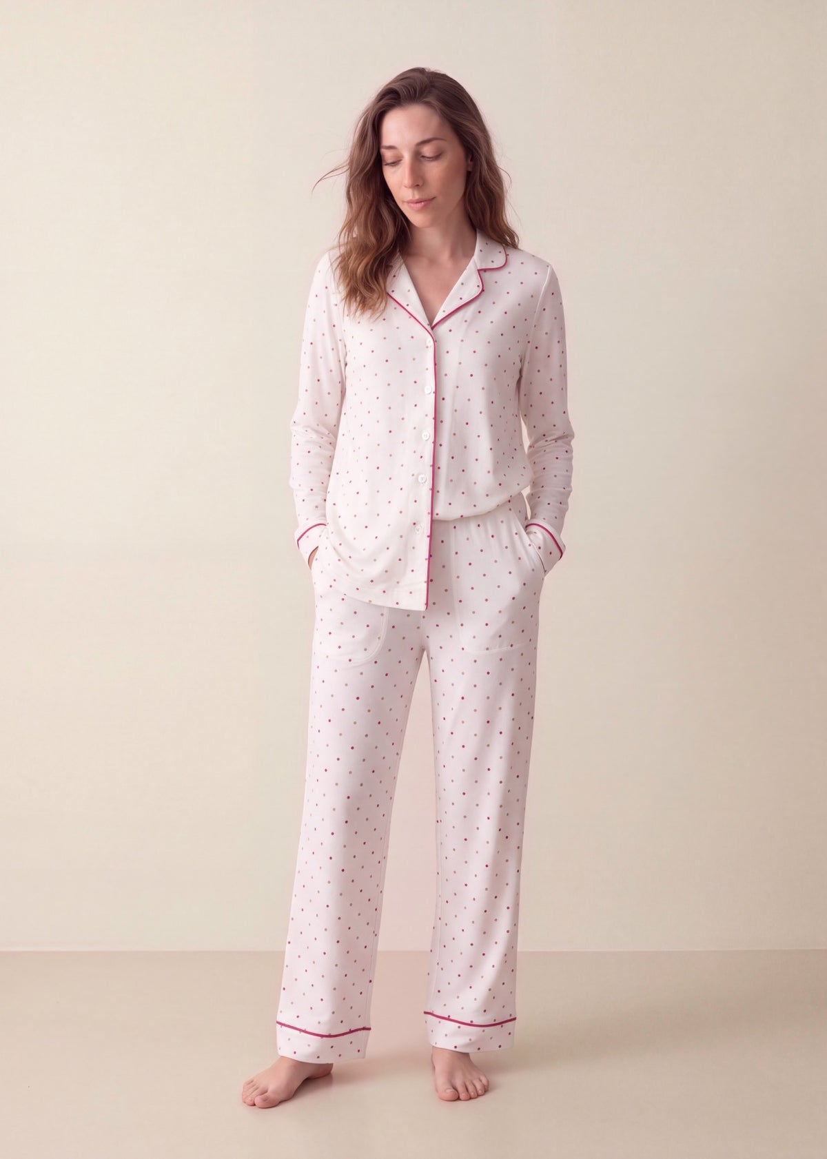 Pijama Beatrice Dots Viscoză
