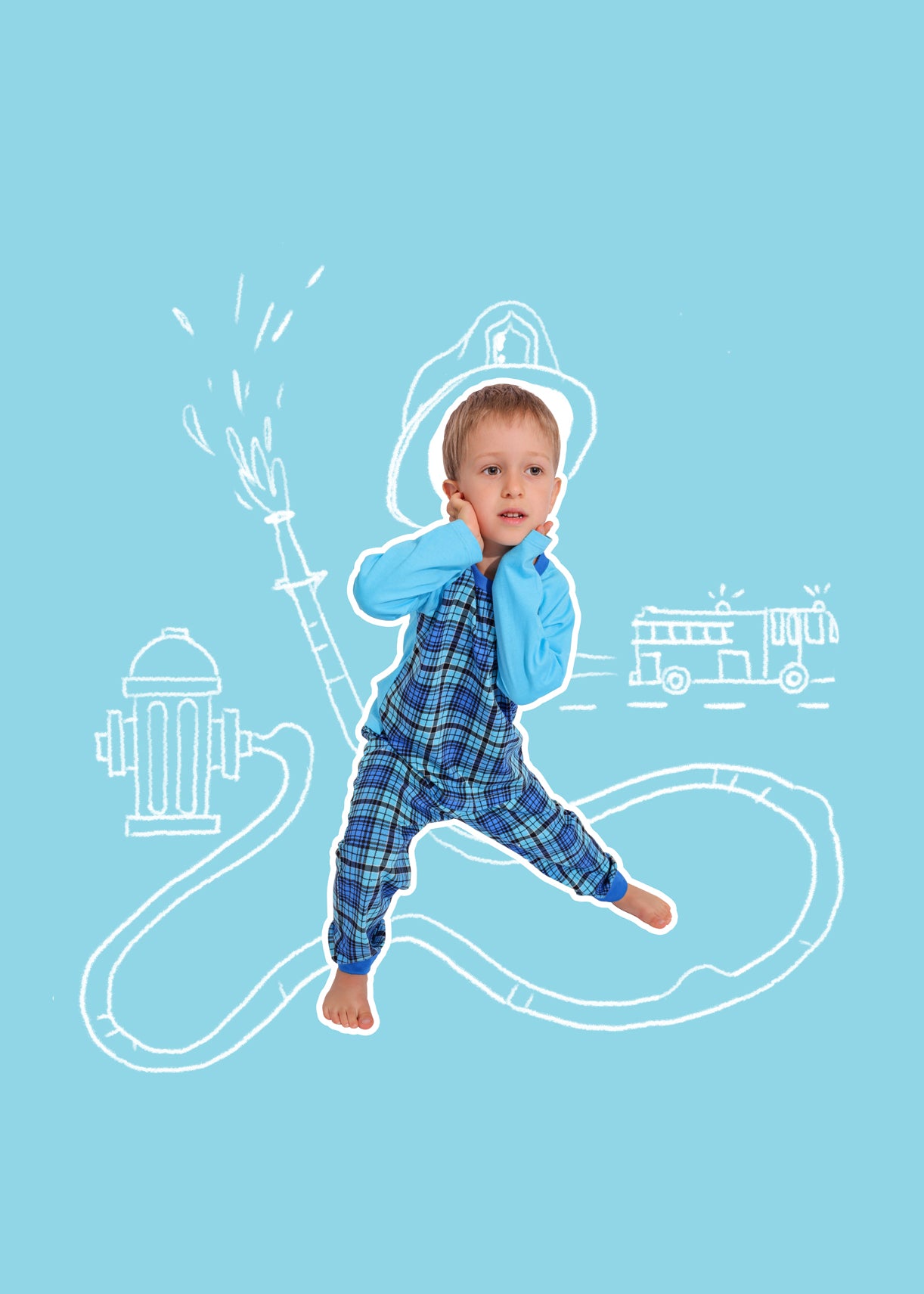 Pijama Băieți Tartan Bumbac TWIN