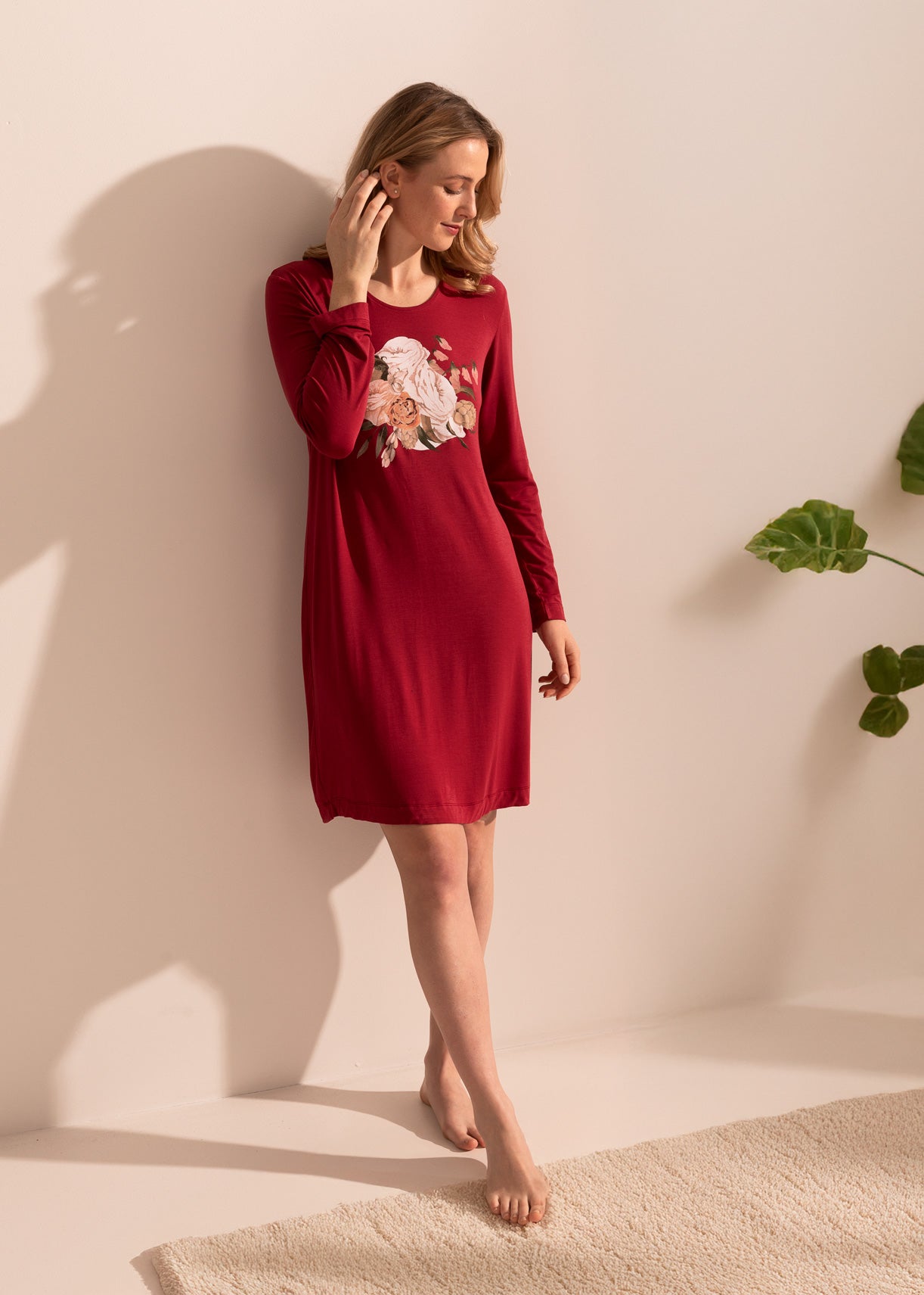 Cămașă Noapte Flora Modal