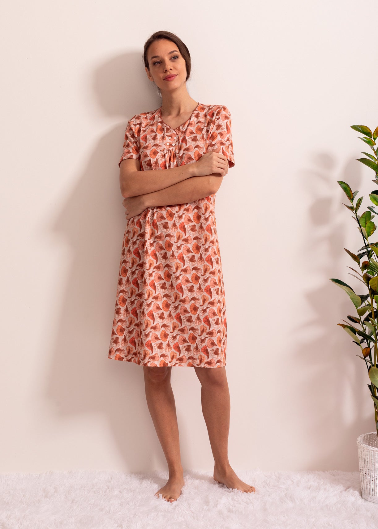 Cămașă Noapte Malena Bumbac TWIN