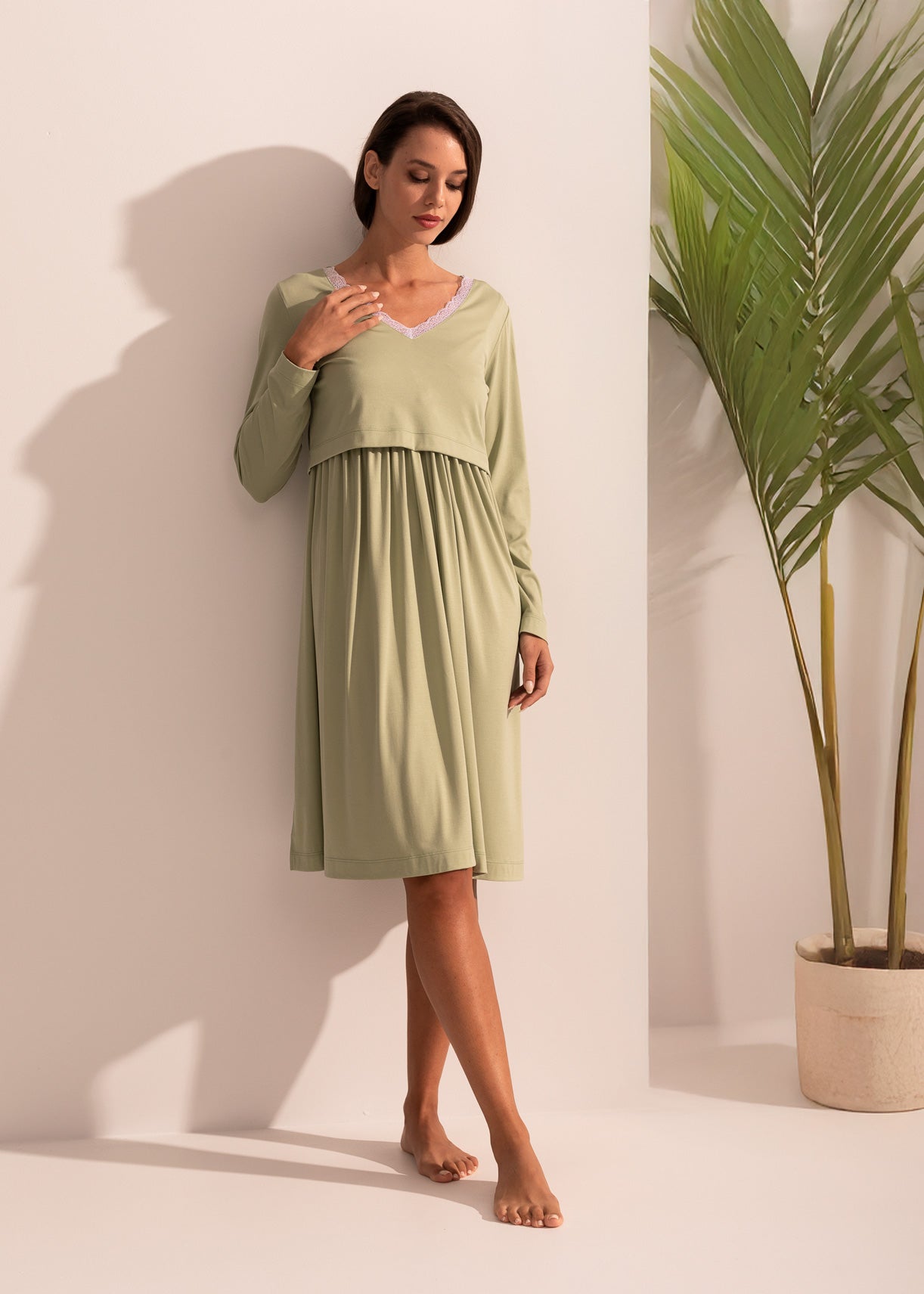 Cămașă Noapte Maternitate Ami