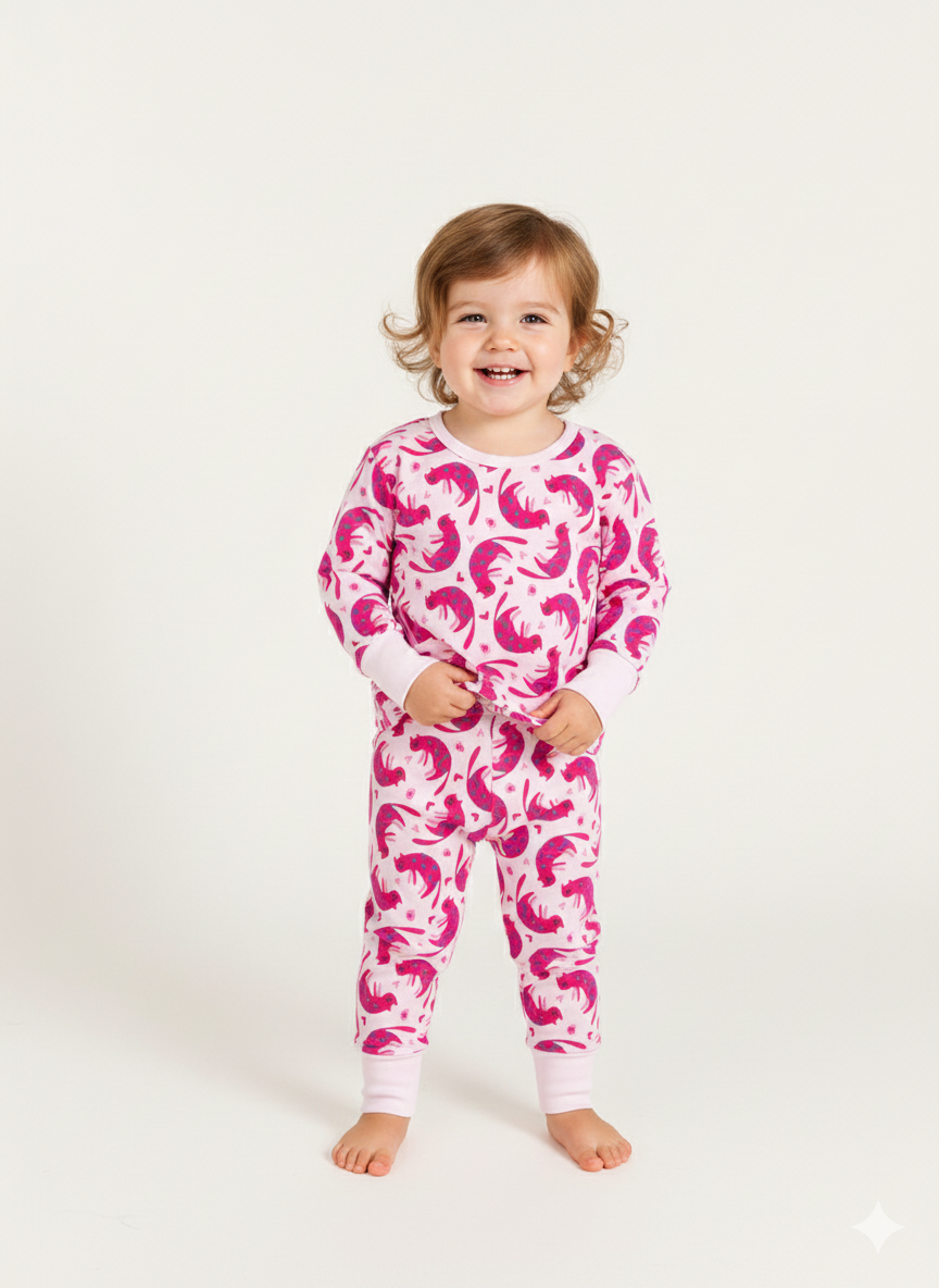 Pijama Copii CuteCat Bumbac