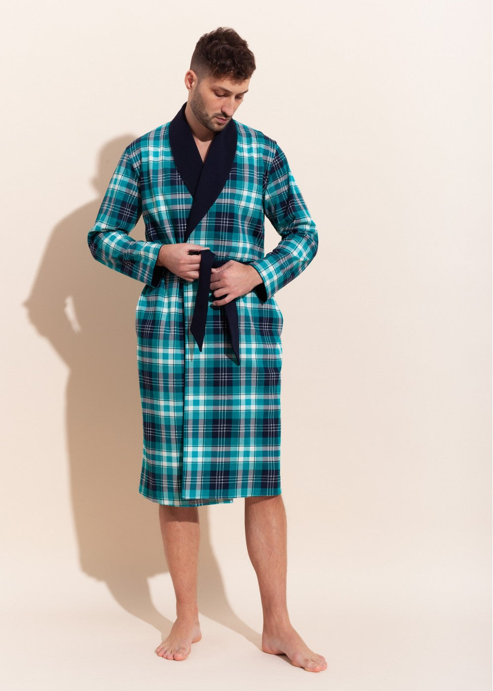 Halat Bărbați Tartan Winter Bumbac TWIN