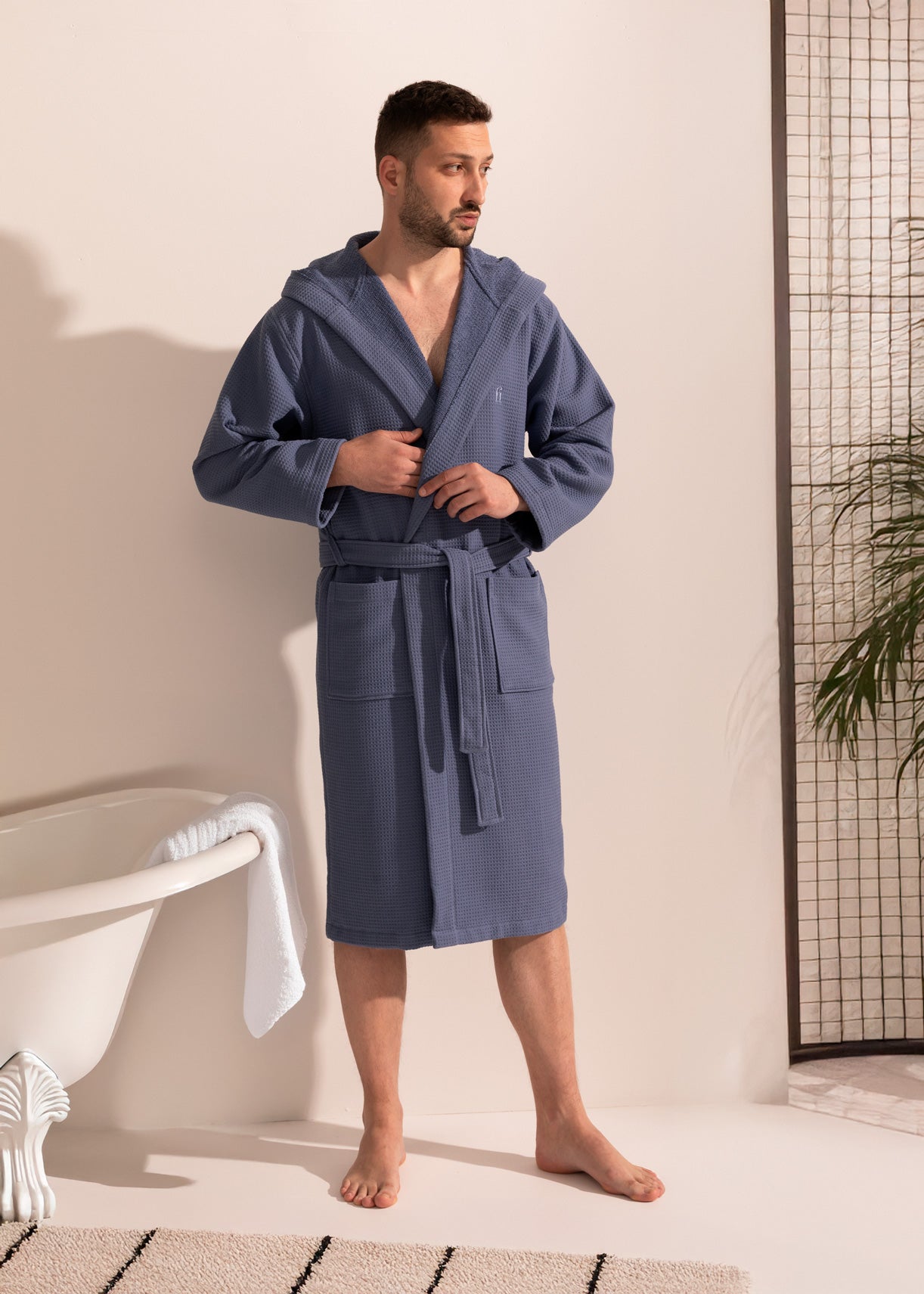 Halat De Baie Unisex Bumbac Hamari