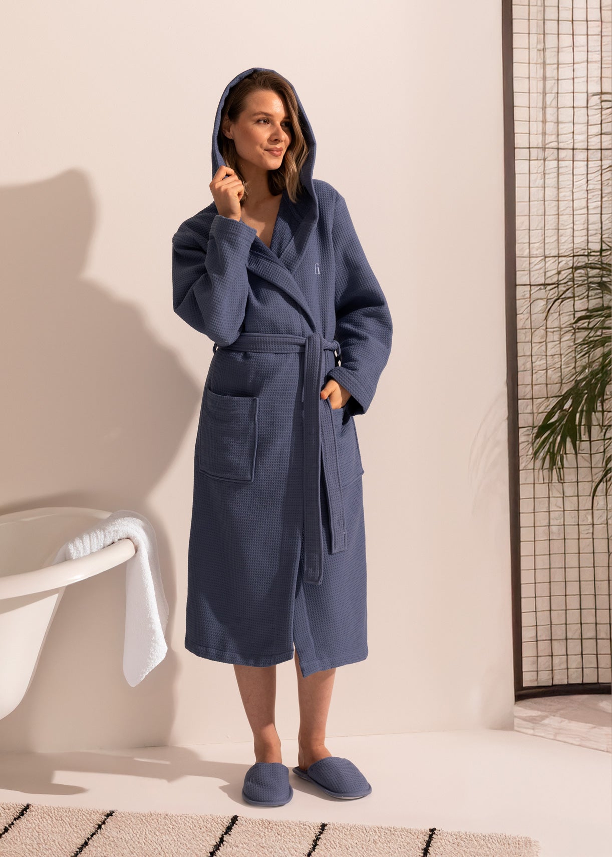 Halat De Baie Unisex Bumbac Hamari