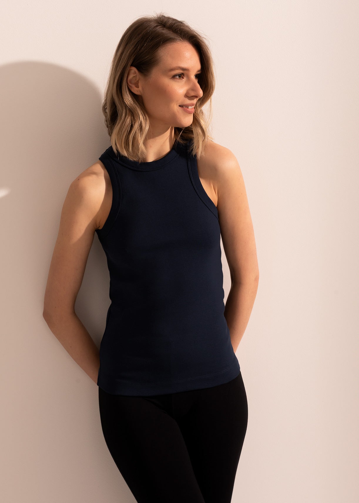 Maiou damă Stretch Rib Bumbac