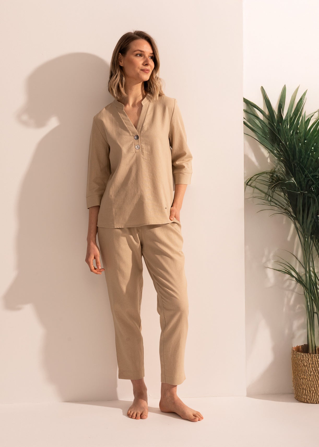 Pantaloni Damă Cool Flax