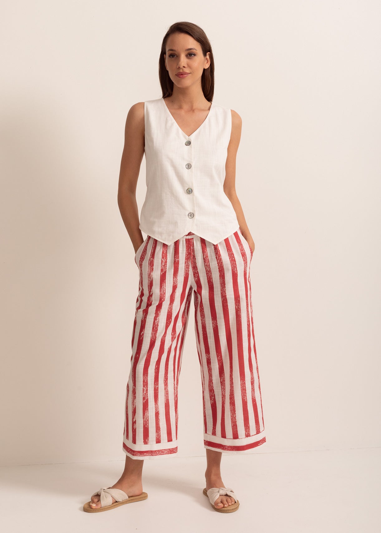 Pantaloni Damă Rimini Țesătură Bumbac