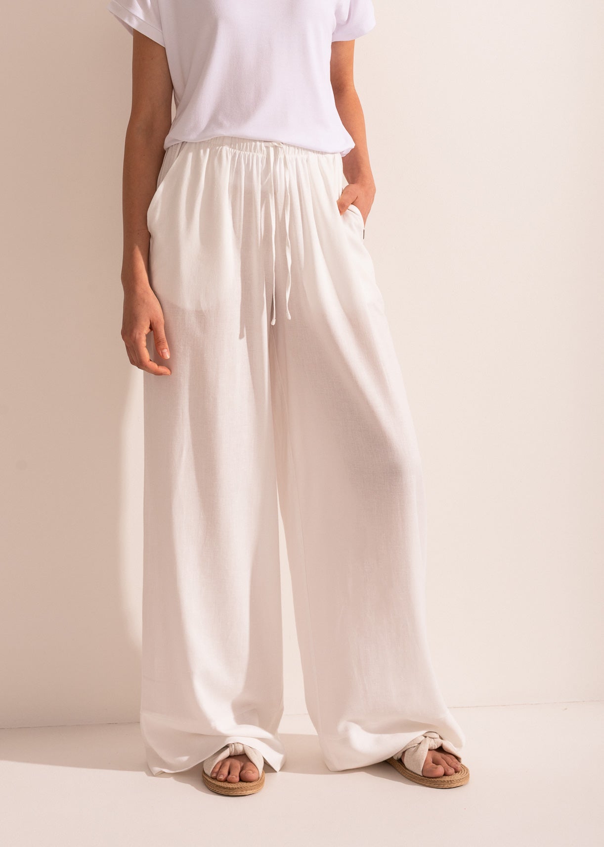 Pantaloni Damă Positano Bambus/In