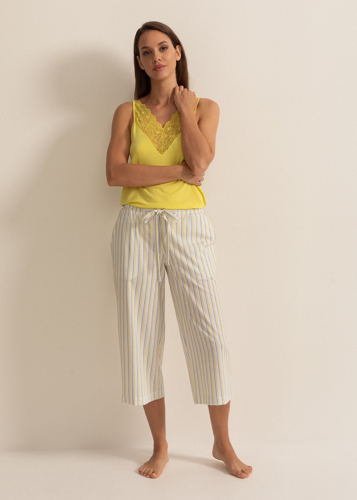 Pantaloni Pijama Damă Ariana Bumbac Twin