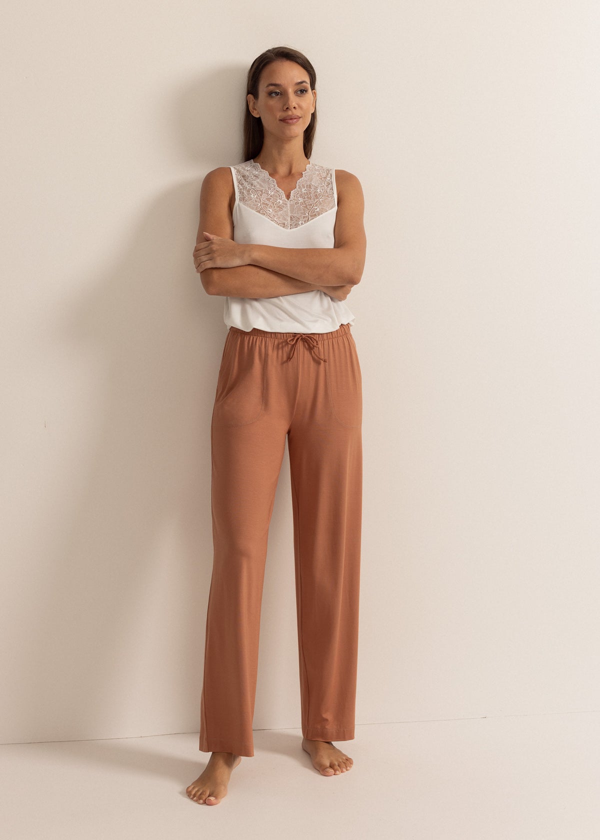 Pantaloni Pijama Damă Cameron Micromodal