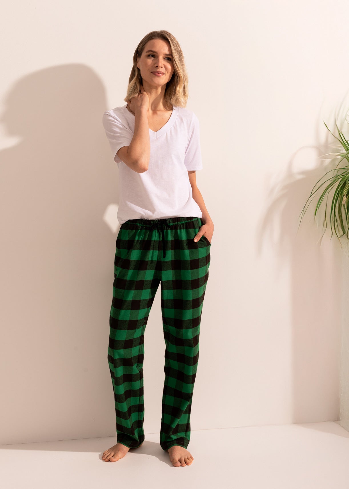 Pantaloni pijama damă Victoria Bumbac