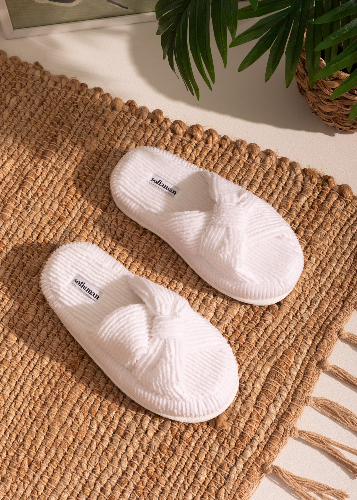 Papuci Damă Casă/Baie Bumbac Linoire