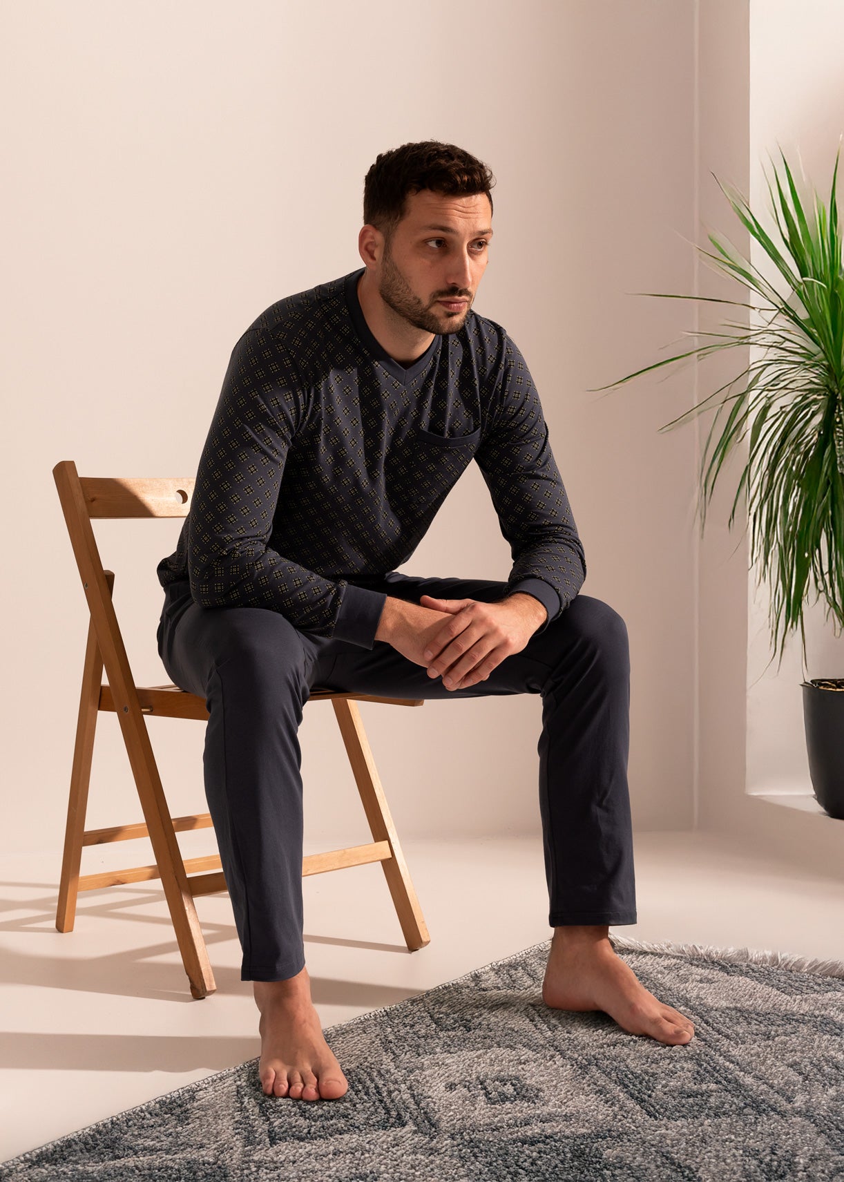 Pijama Bărbați Arlo Bumbac TWIN