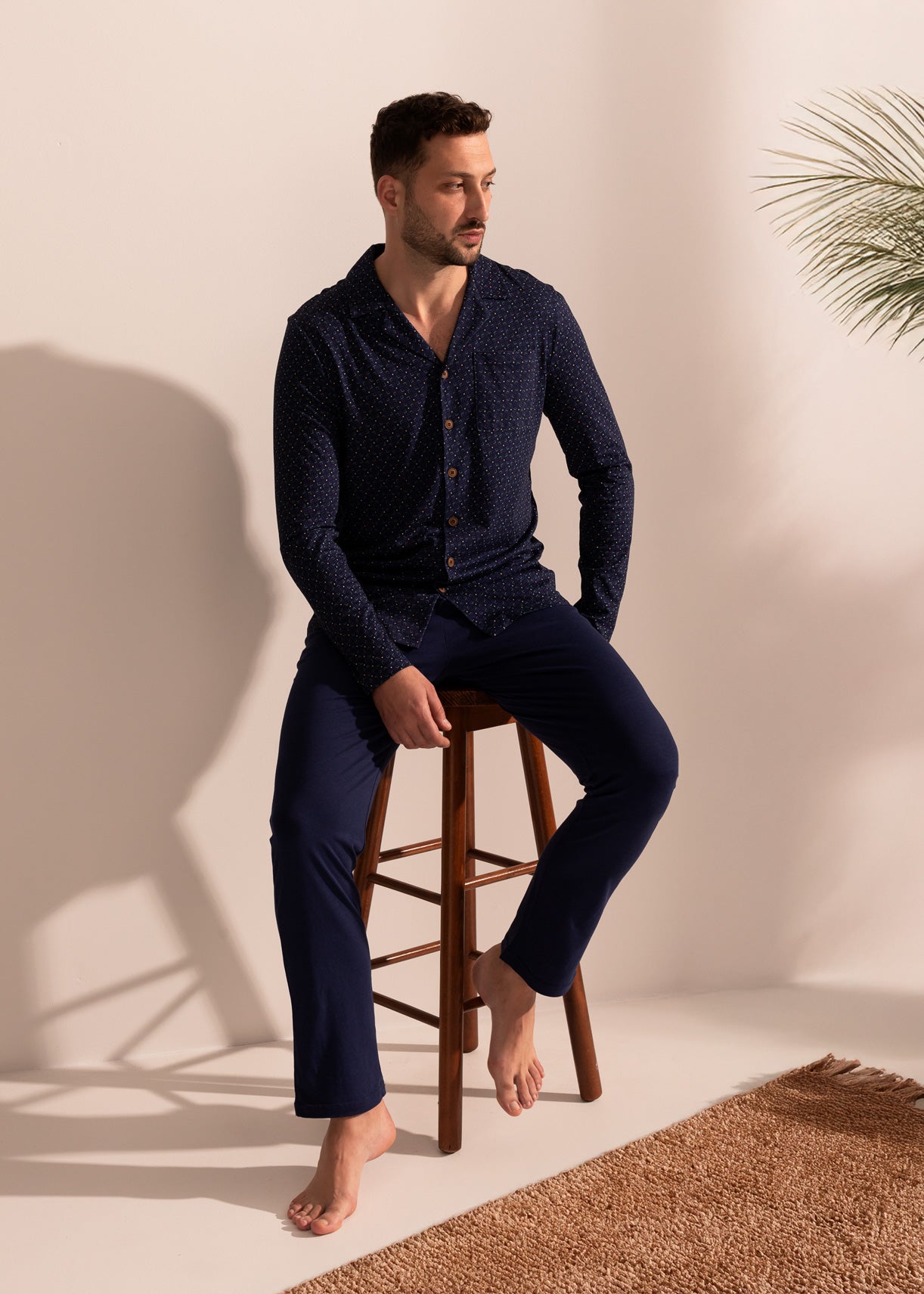 Pijama Bărbați Derek Bambus