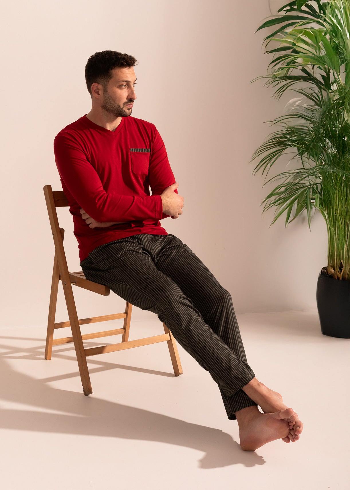 Pijama Bărbați Urban Stripes Modal