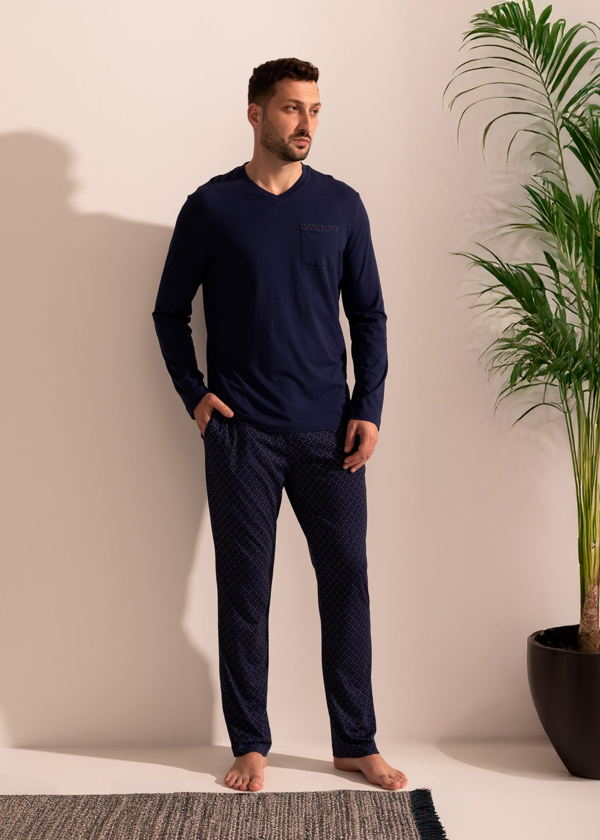 Pijama Bărbați Derek Bambus