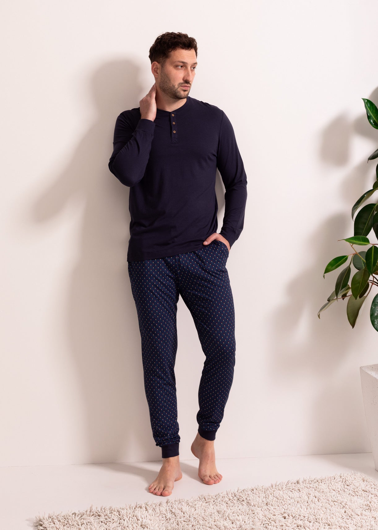 Pijama Bărbați Derek Bambus