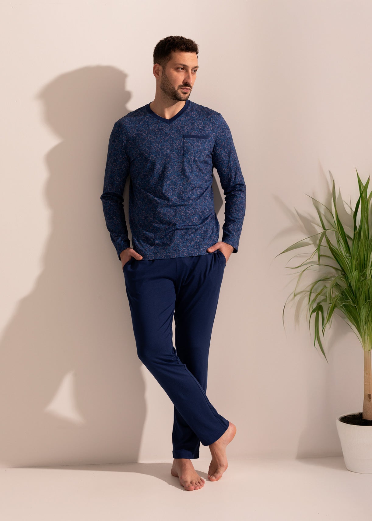 Pijama Bărbați Garet Modal