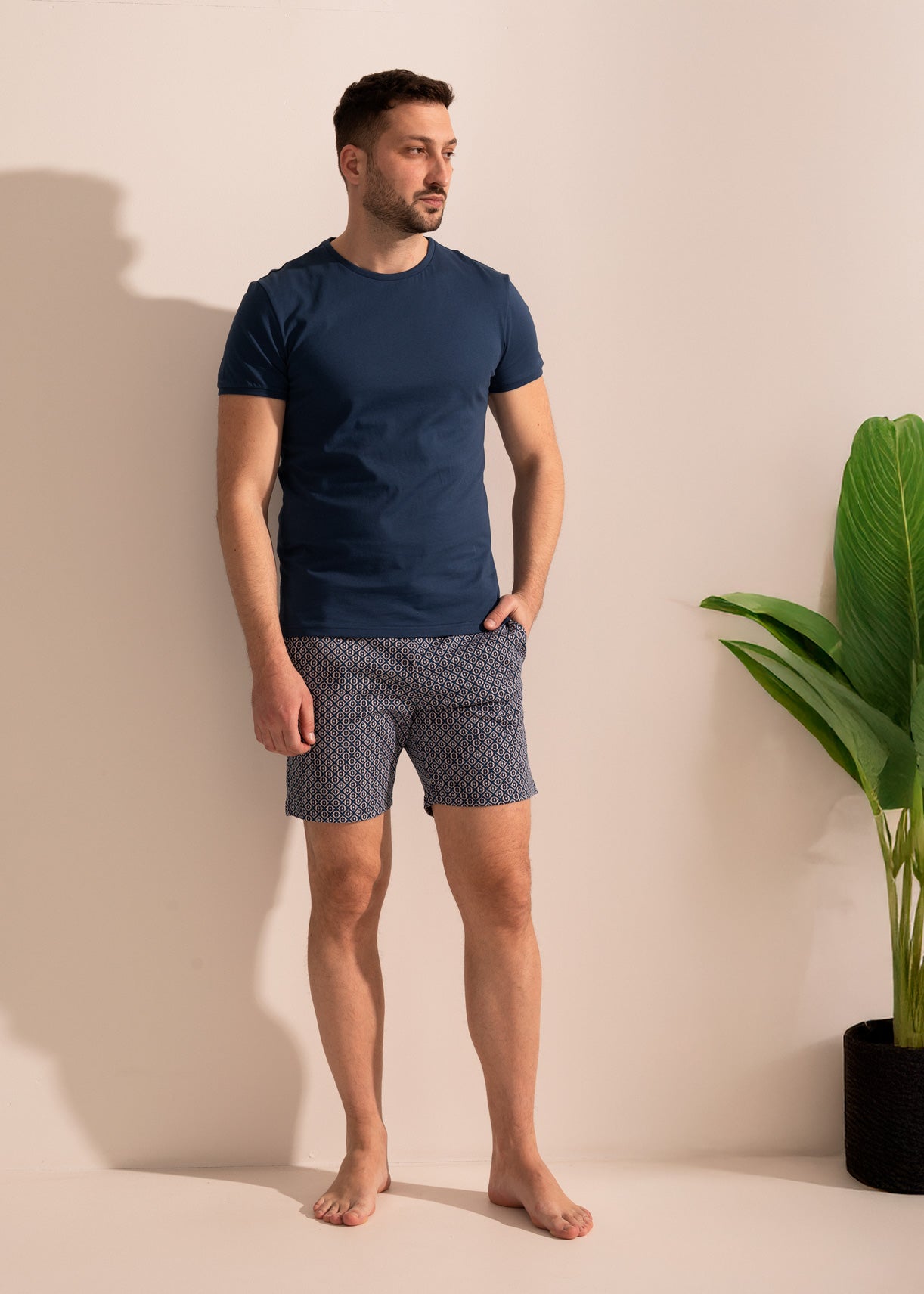 Pijama Bărbați SLIM Arlo Bumbac TWIN