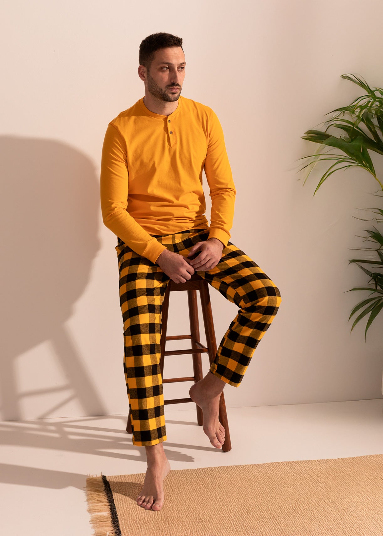 Pijama Bărbați Victor Bumbac Flanel