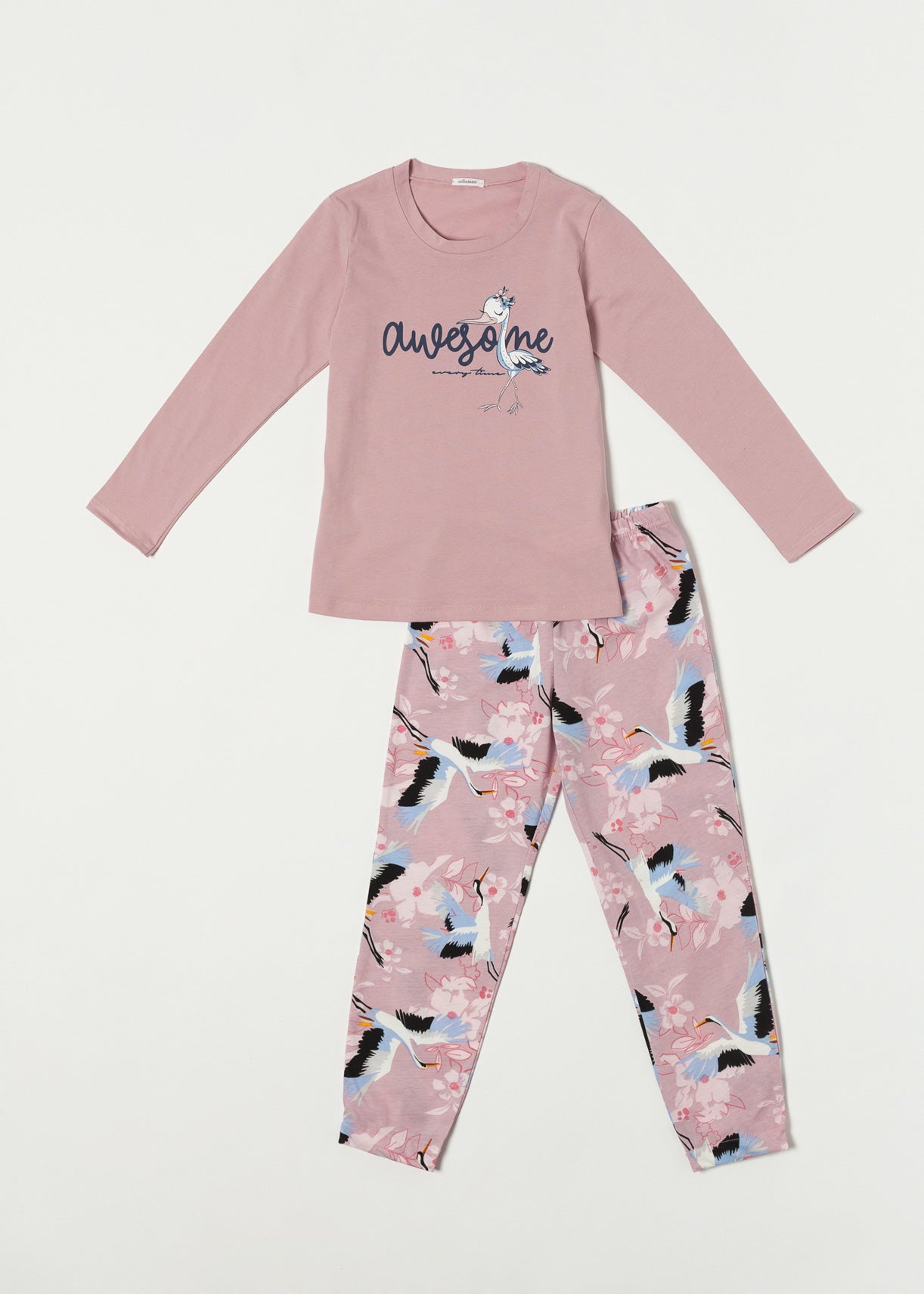 Pijama Copii Wild Birds Bumbac