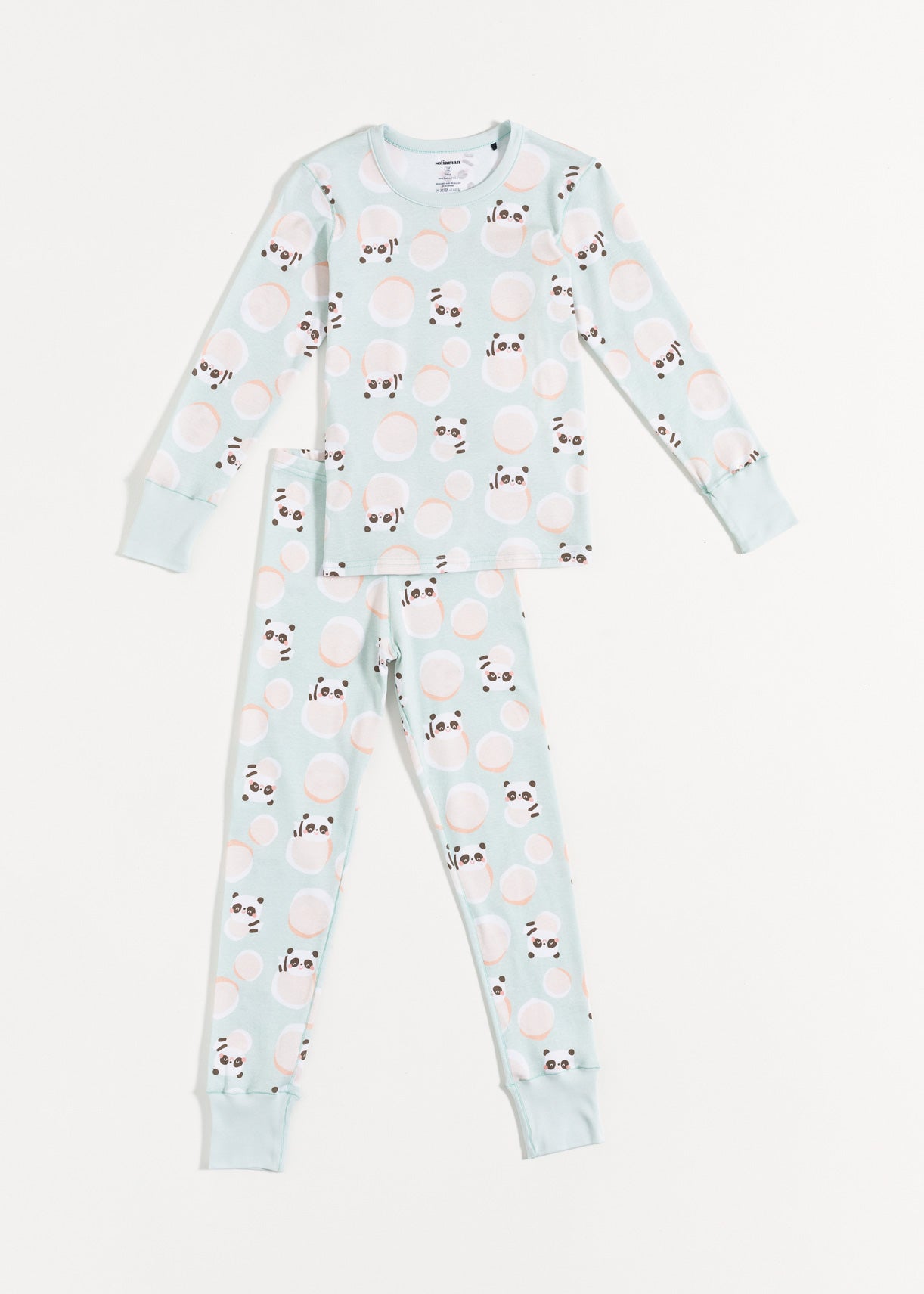 Pijama Copii Panda Bumbac