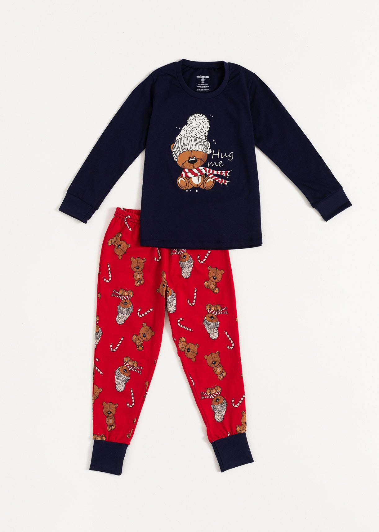 Pijama copii Teddy bleumarin