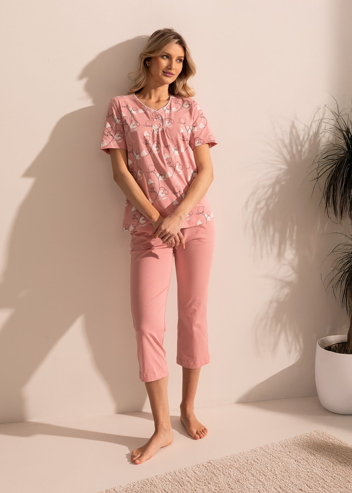 Pijama Damă Malena Bumbac TWIN