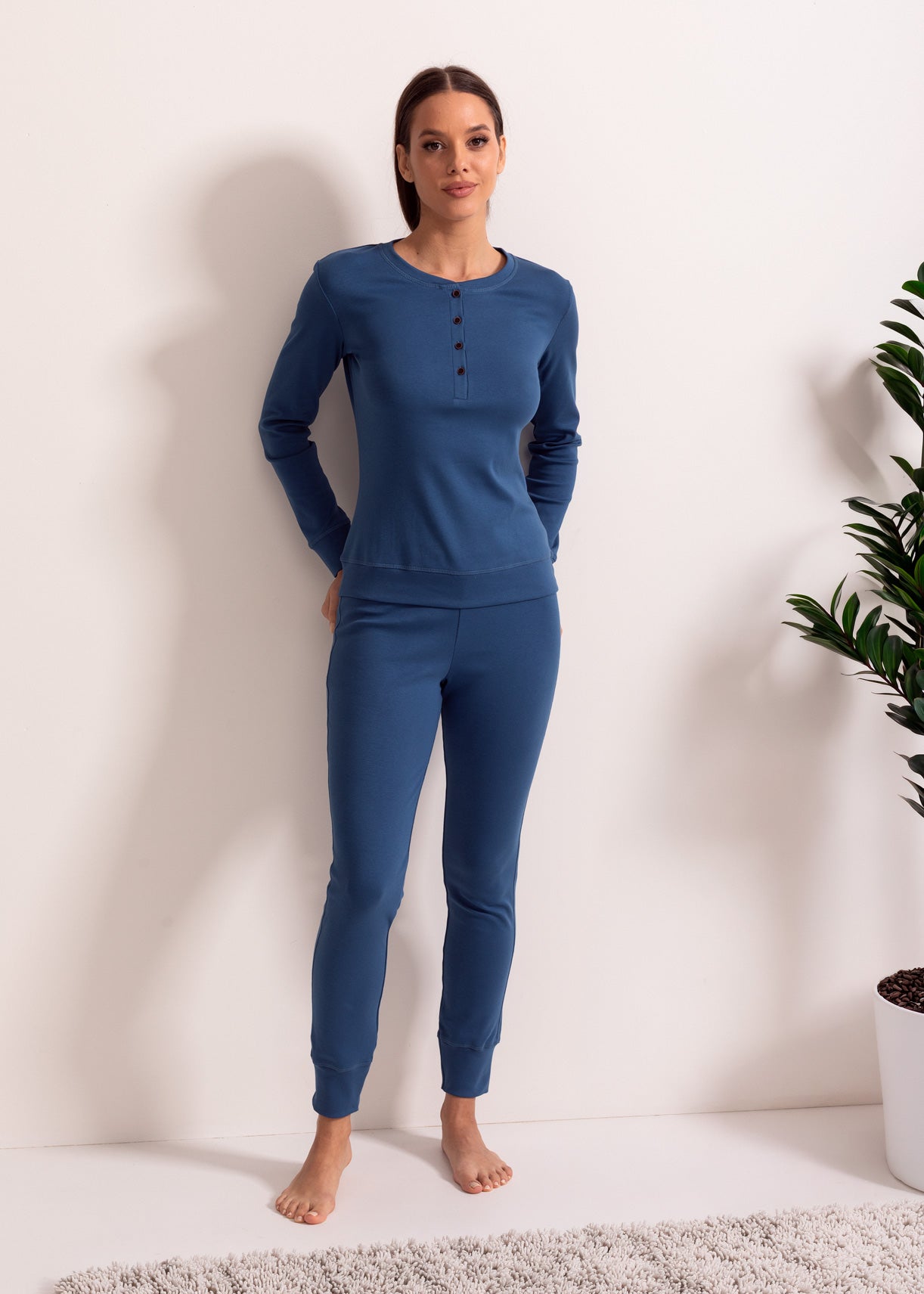 Pijama Damă Stretch Rib