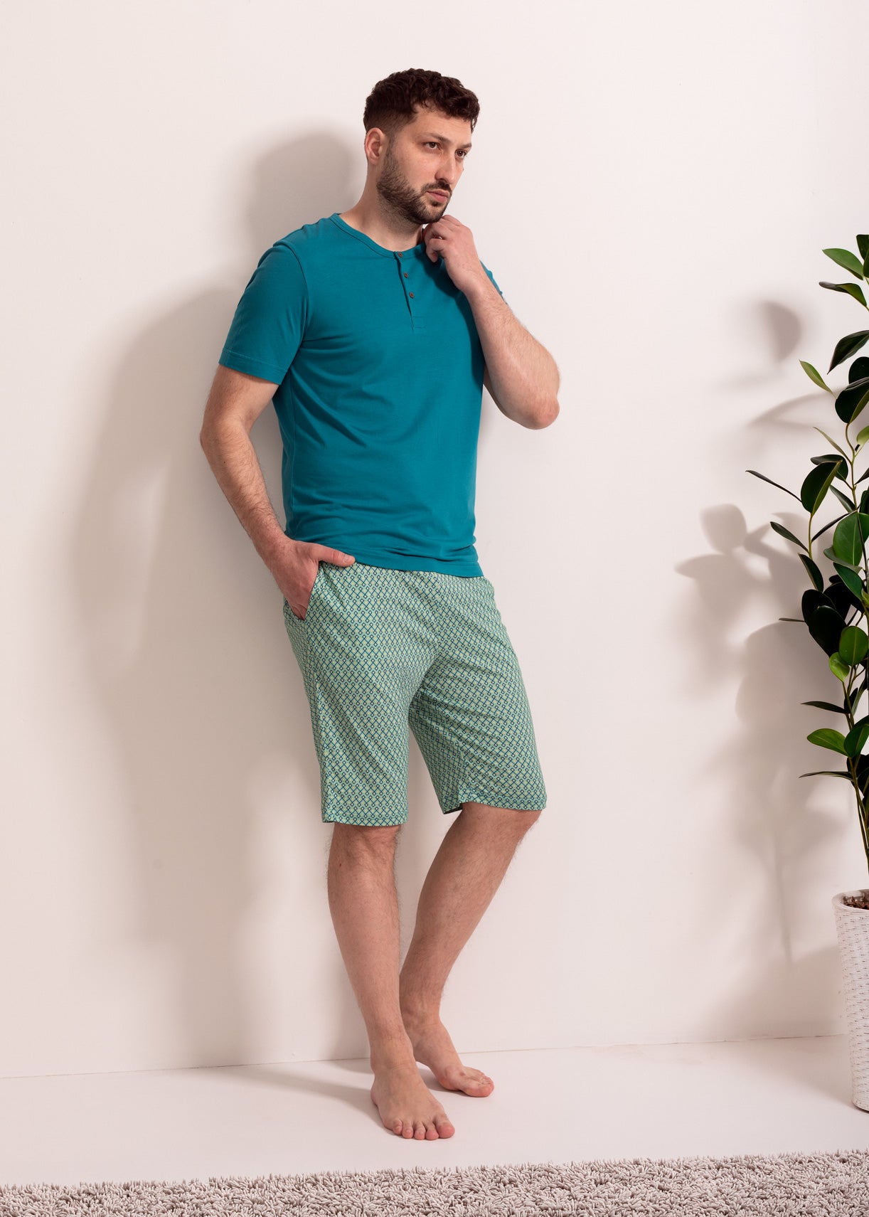 Pijama Bărbați Derek Bambus