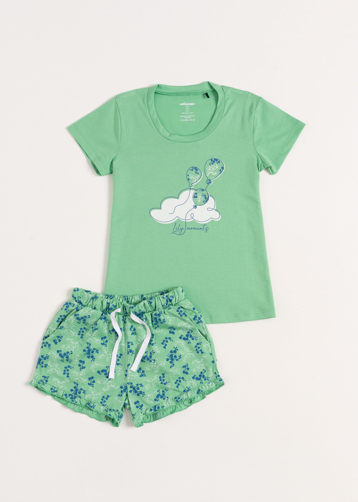 Pijama Fete Malena Bumbac TWIN