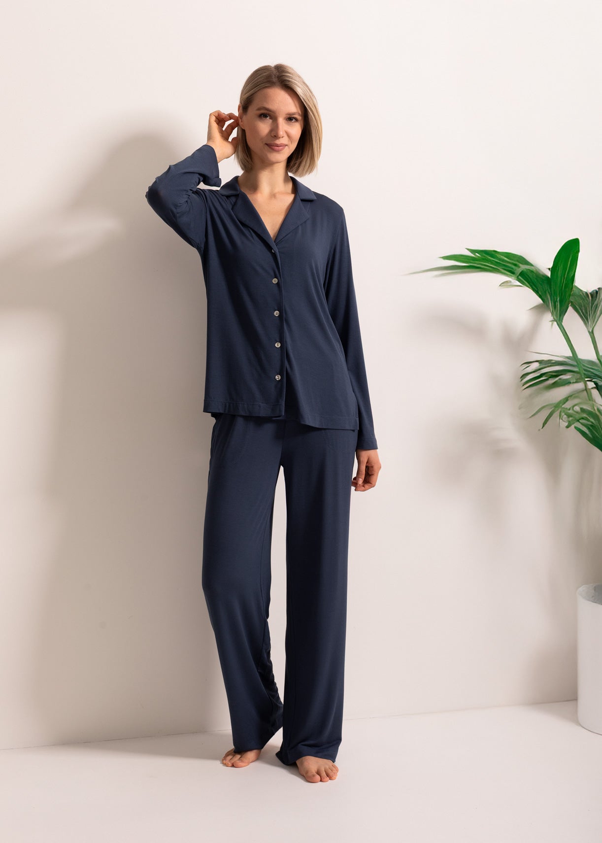 Pijama Rever Damă Flora Modal