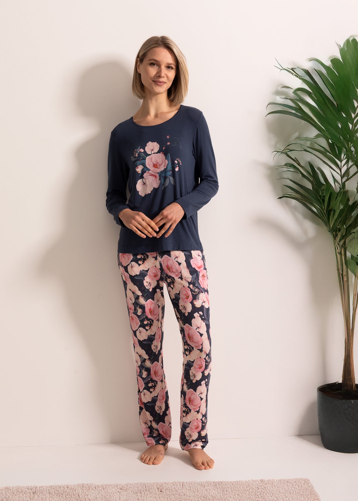 Pijama Damă Flora Modal