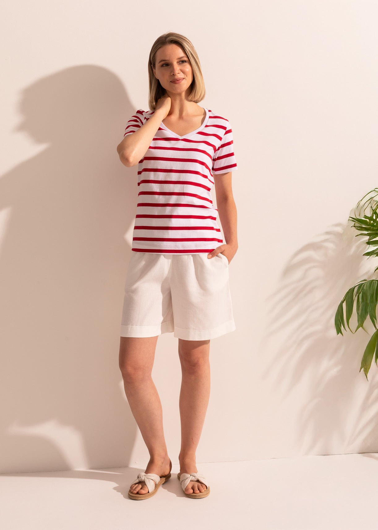 Tricou Damă Simple Stripe