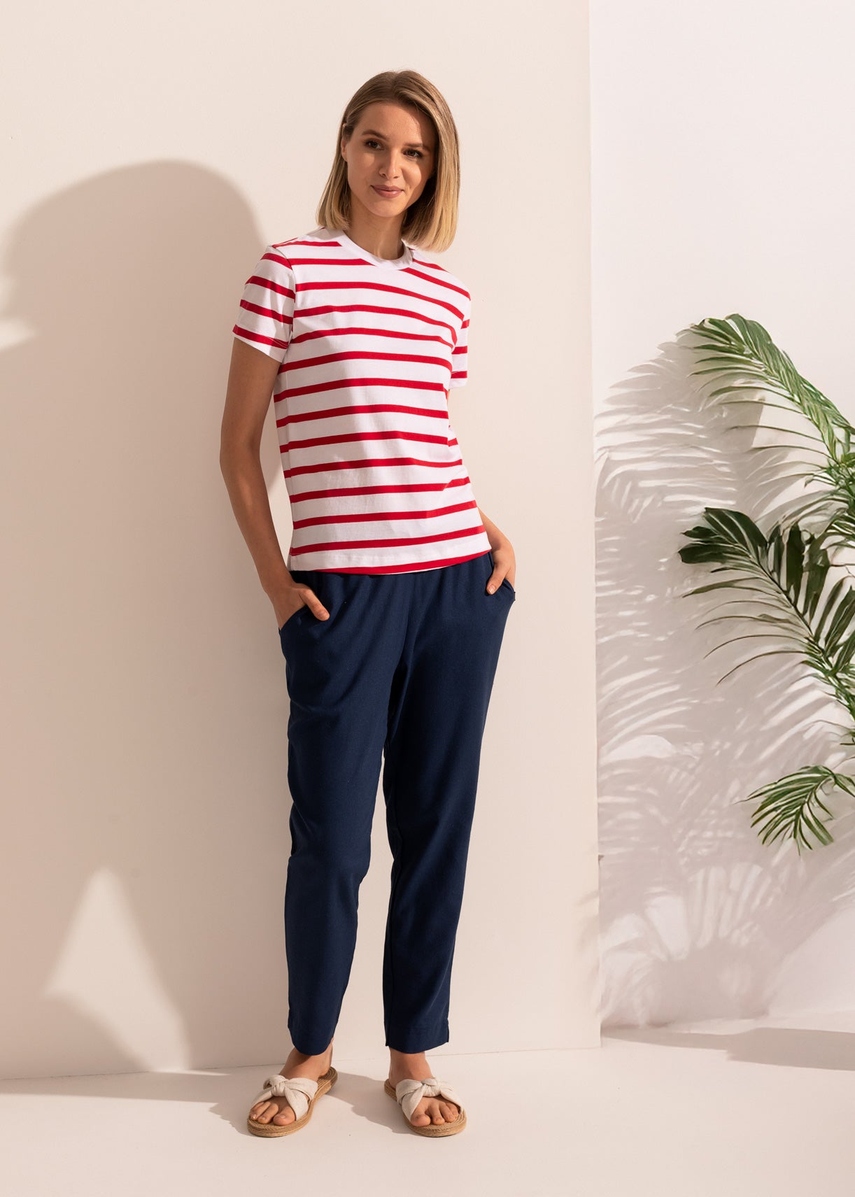 Tricou Damă Simple Stripe