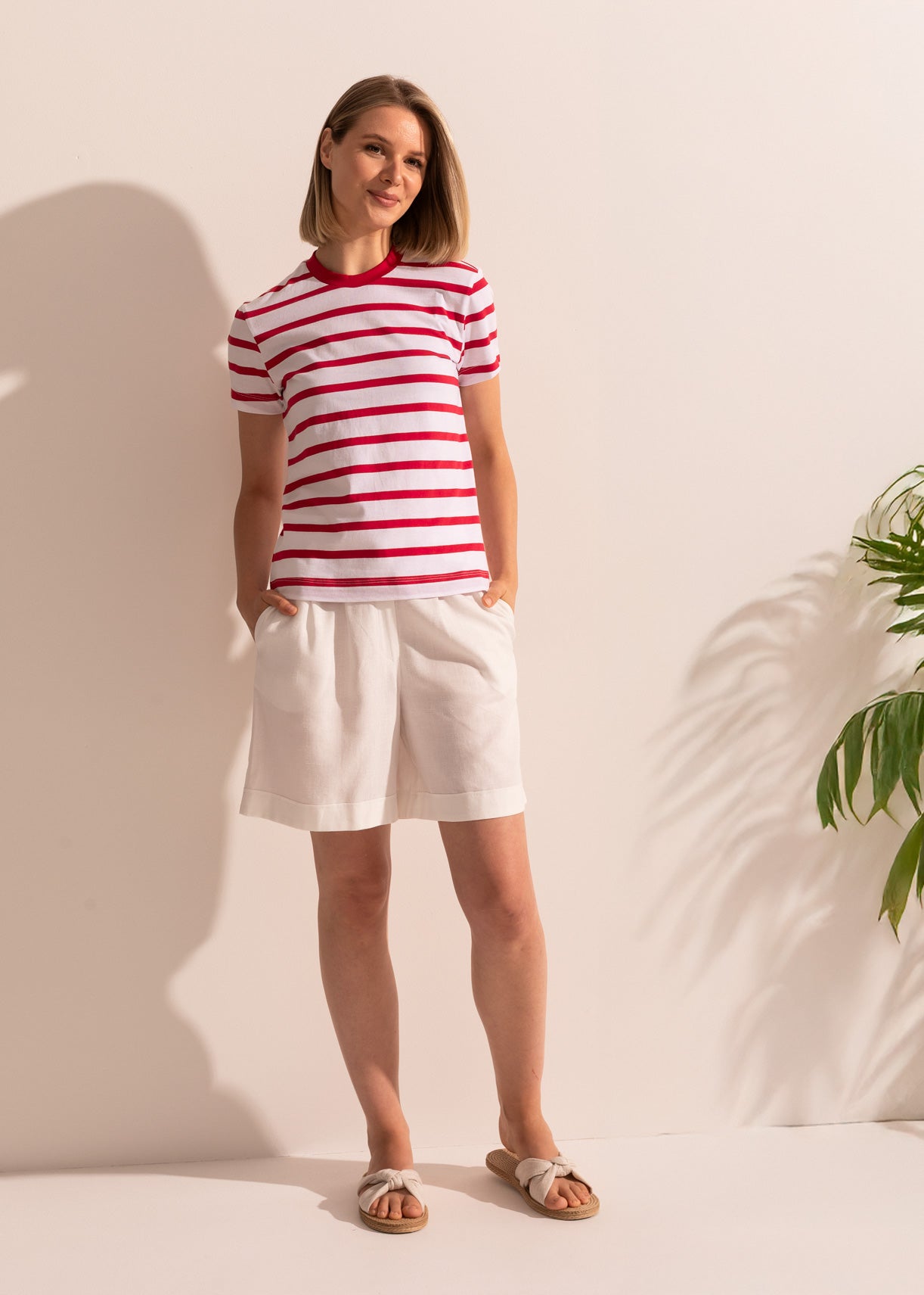 Tricou Damă Simple Stripe