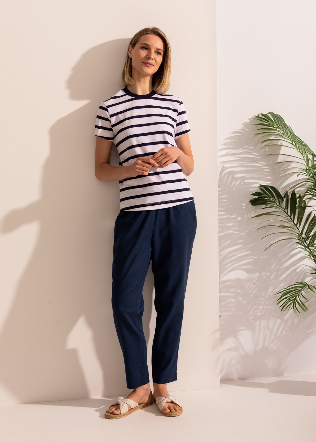 Tricou Damă Simple Stripe