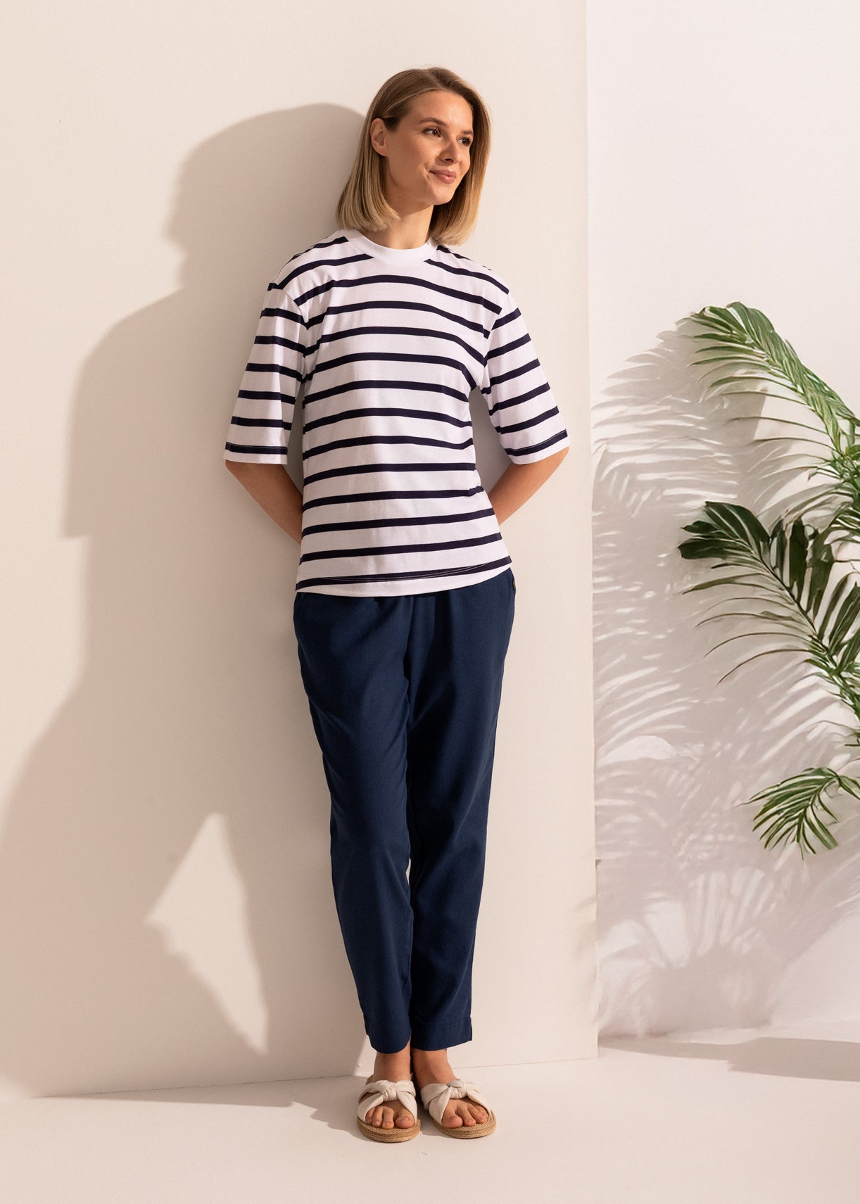 Tricou Damă Simple Stripe