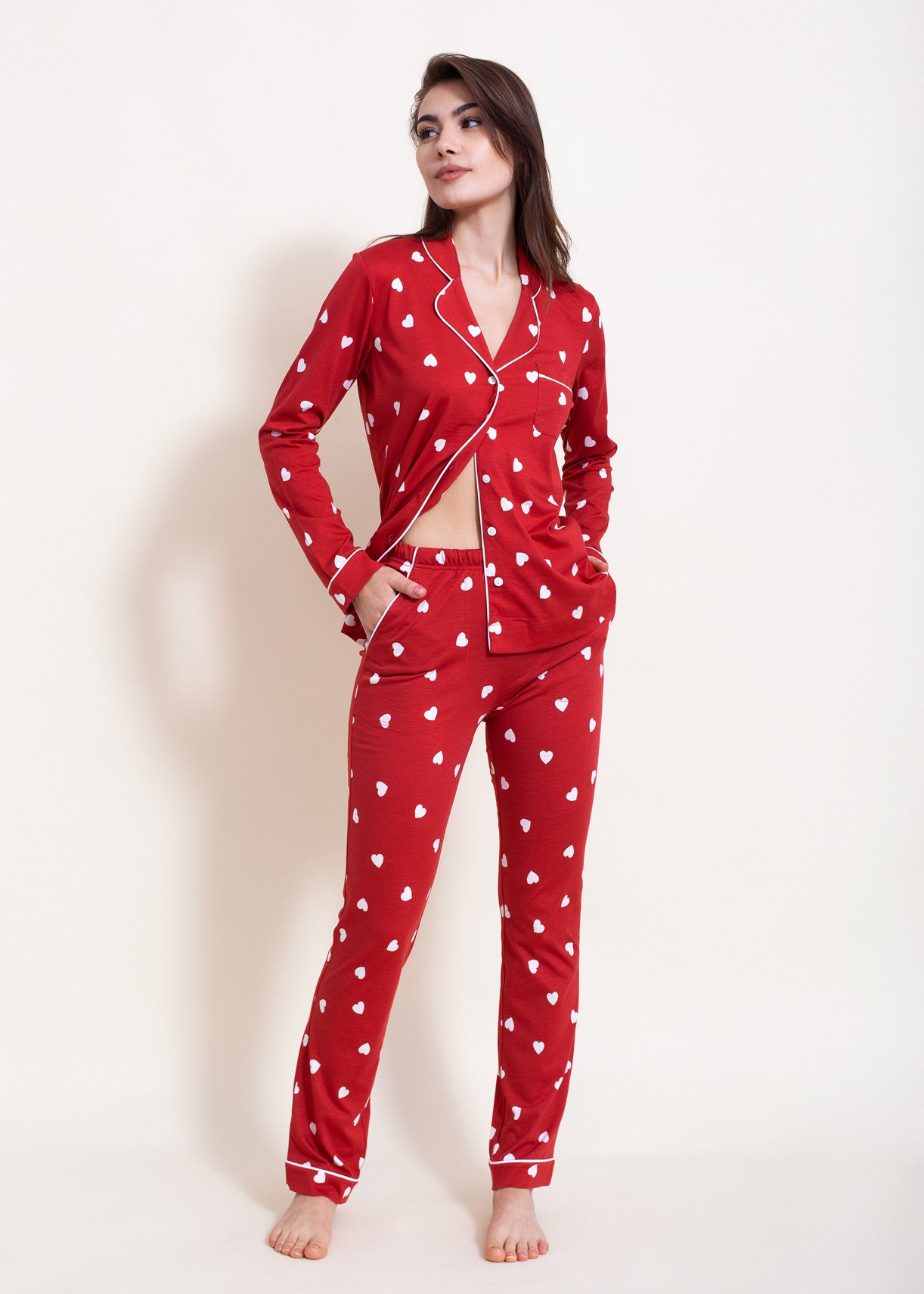 Pijama Damă Hearts Modal