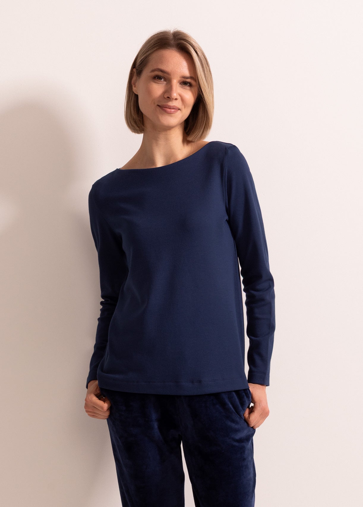 Bluză Damă Velvet Bleumarin