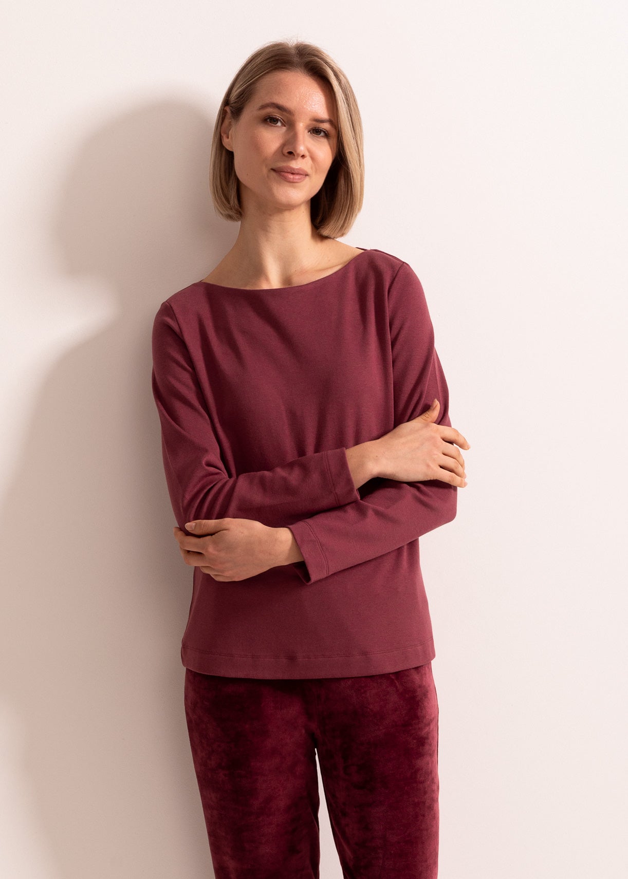 Bluză Damă Velvet Bordo