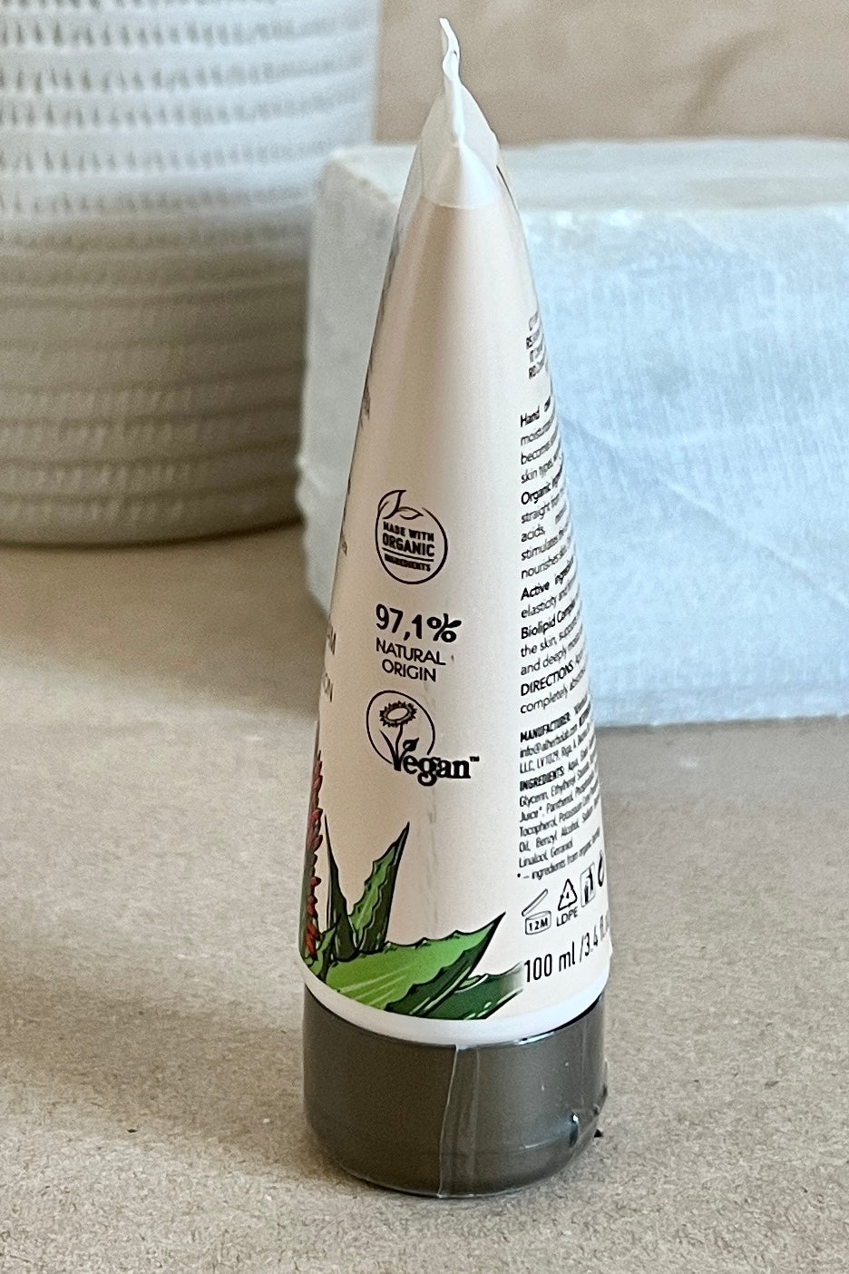Cremă de mâini cu aloe vera