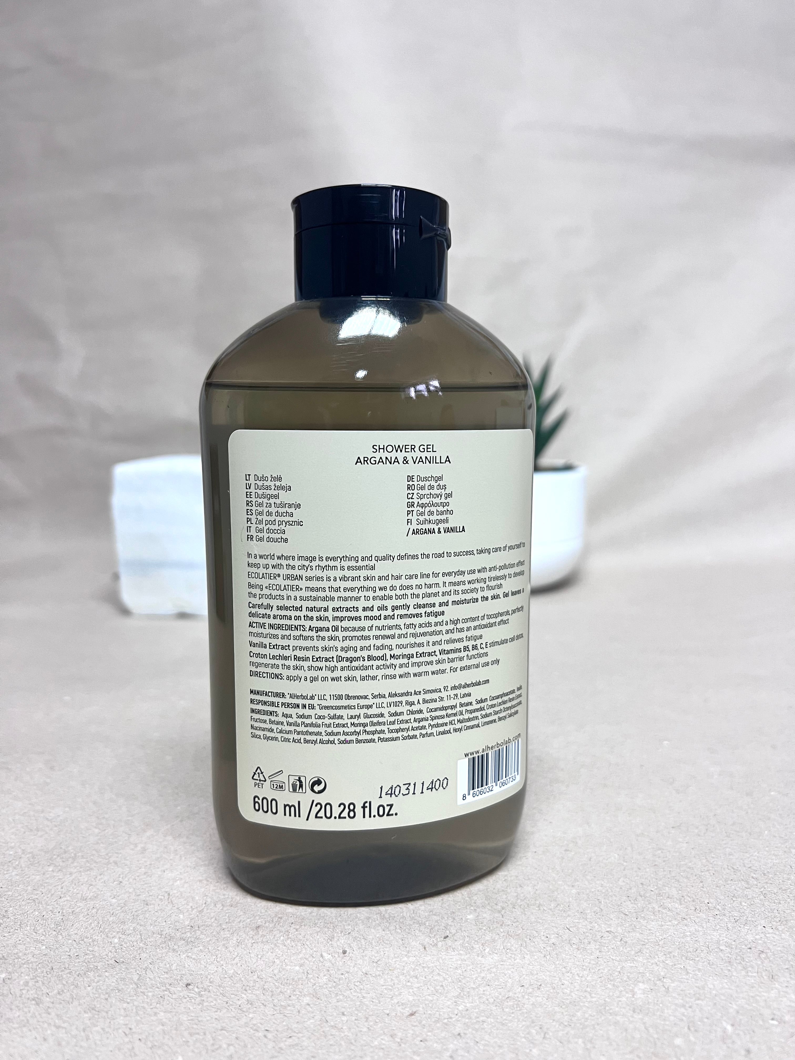 Gel de duș cu argan și vanilie