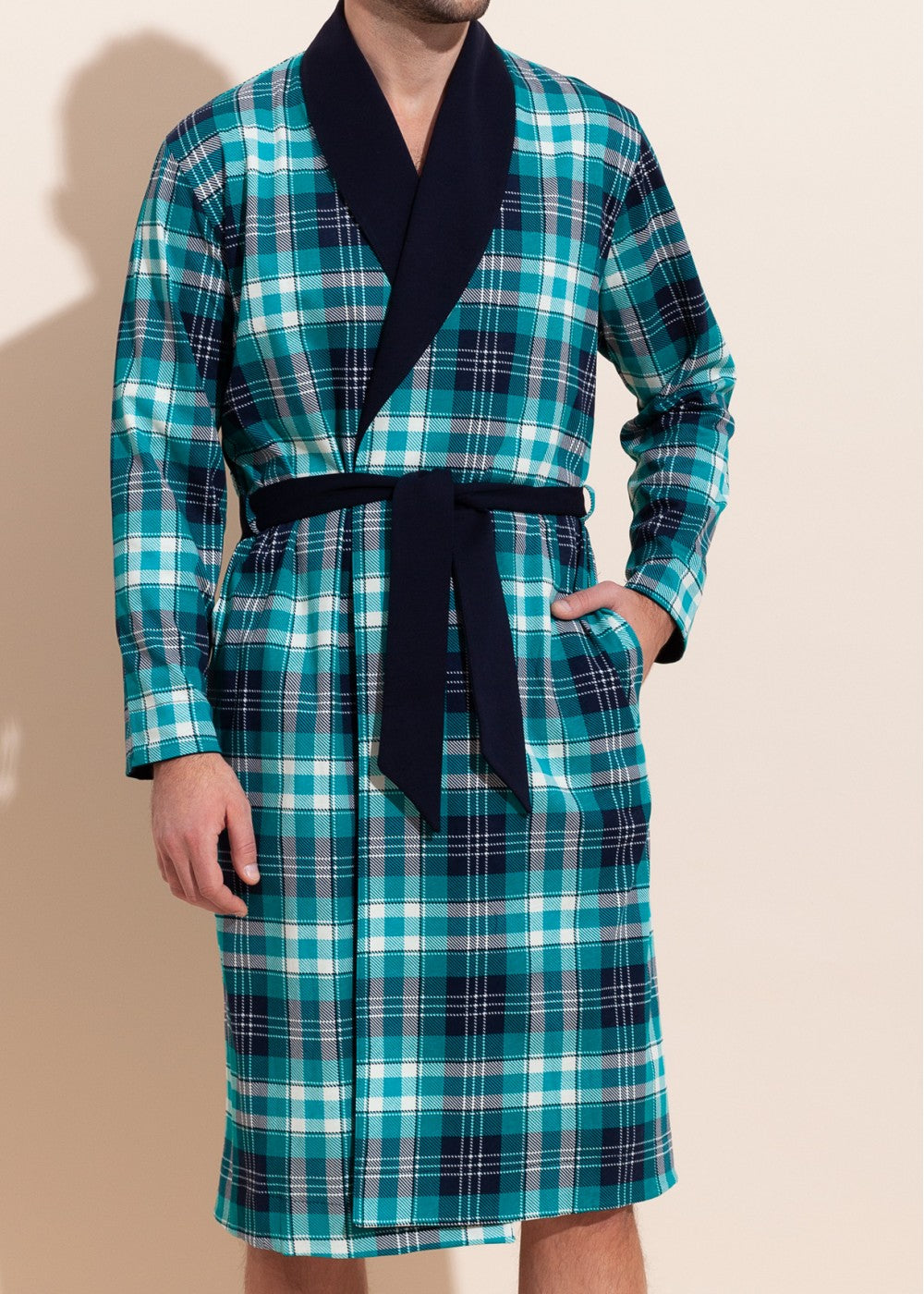 Halat Bărbați Tartan Winter Bumbac TWIN