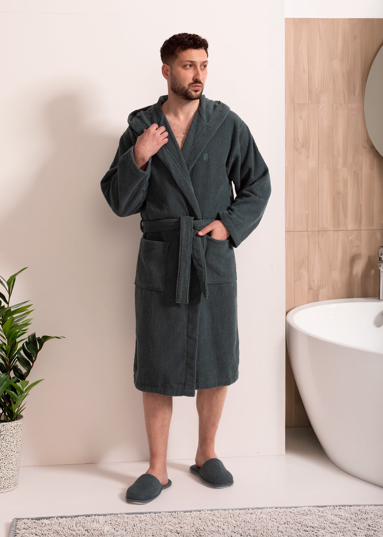 Halat De Baie Bărbați Bumbac Zento