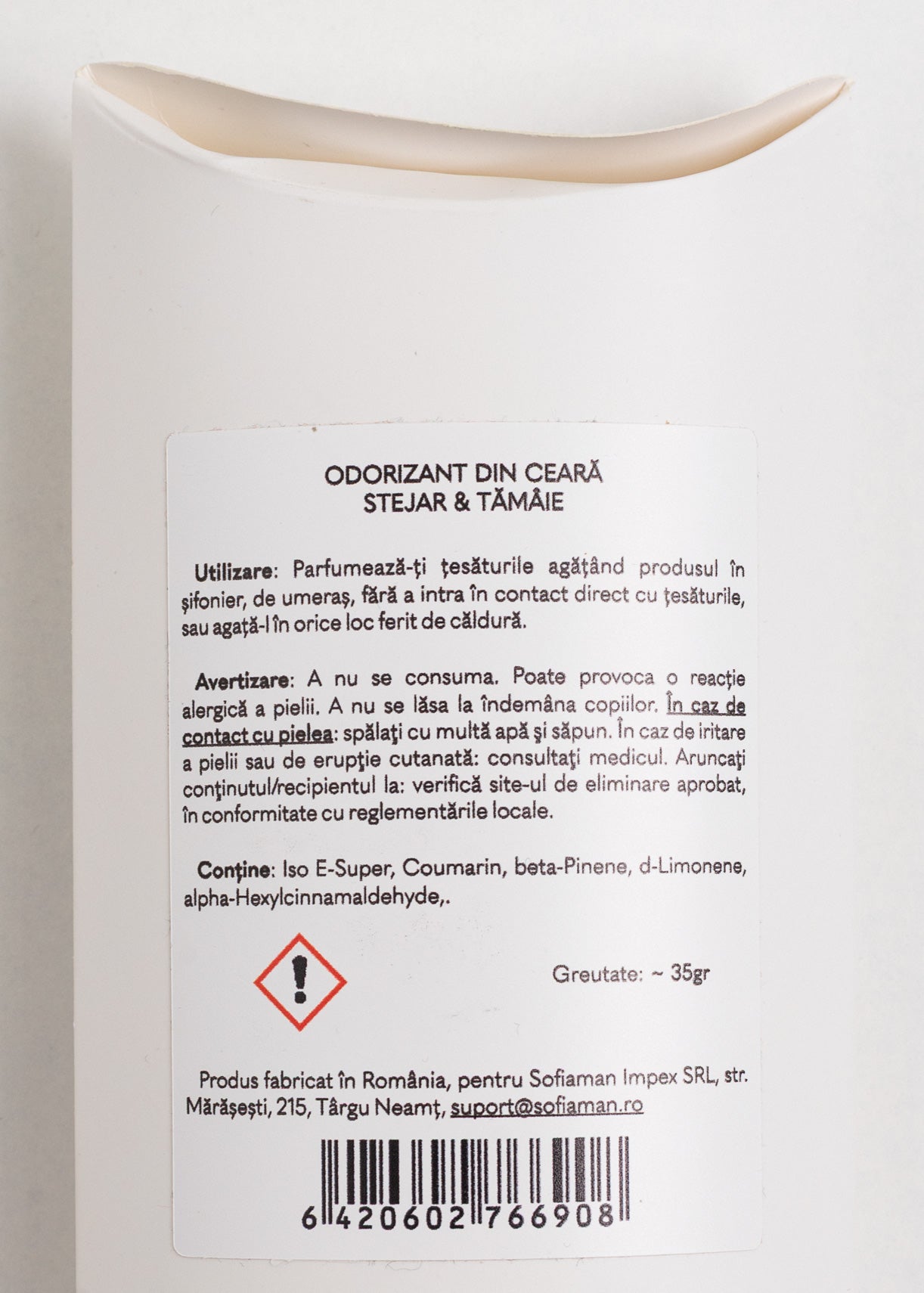 Odorizant din ceară de soia Stejar și Tămâie