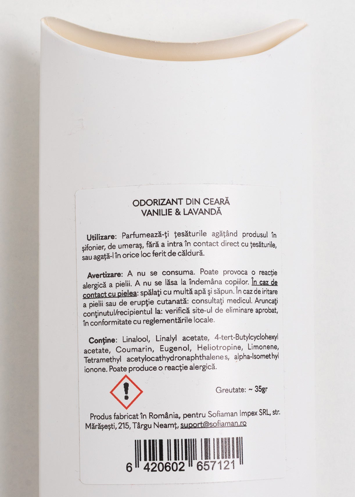 Odorizant din ceară de soia Vanilie și Lavandă