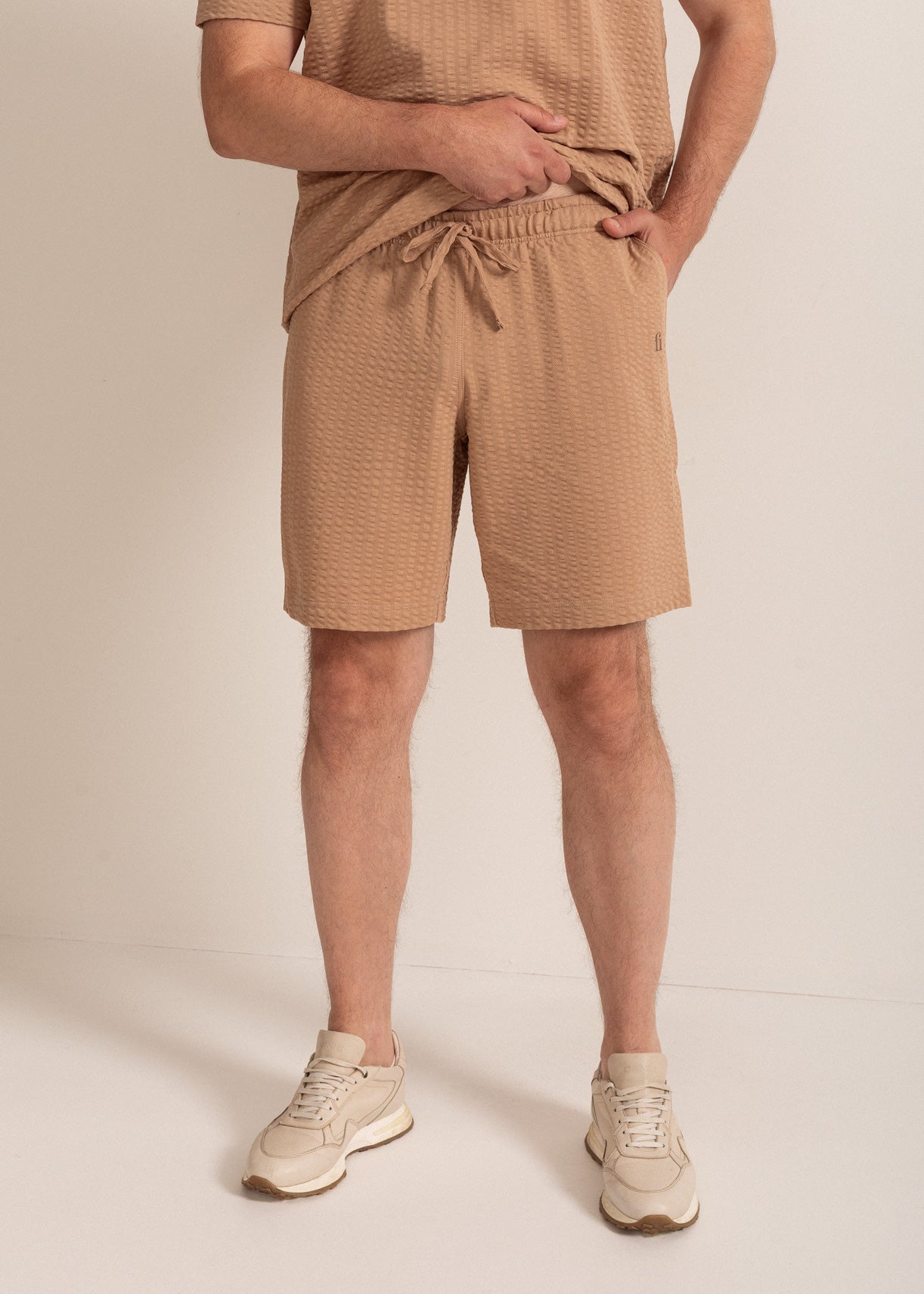 Pantaloni Bărbați Riviera Seersucker Bumbac