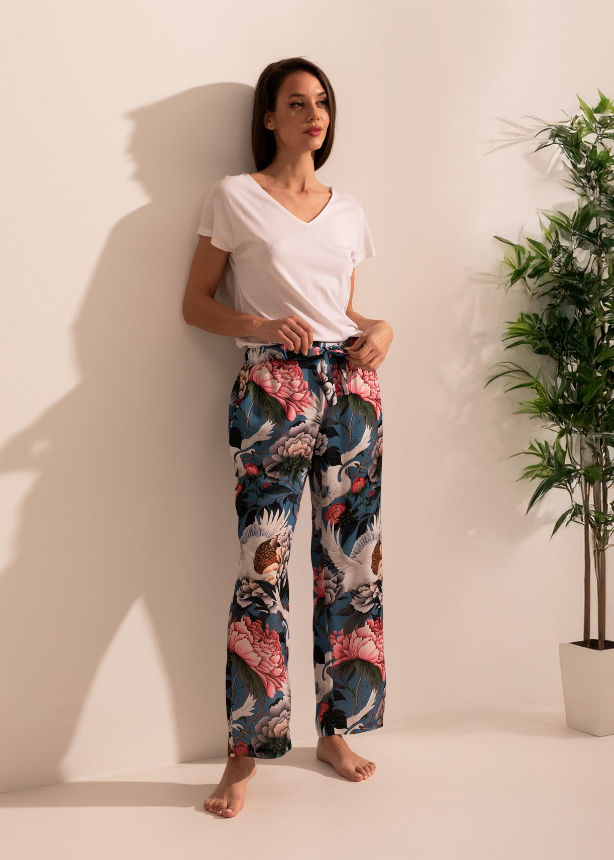 Pantaloni Damă Beatrice Satin